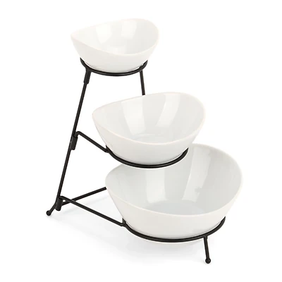 Gibson Gracious Dining 3 Tier Bowl Server Set