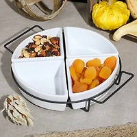 Gibson Gracious Dining 4 Section Tidbit Set