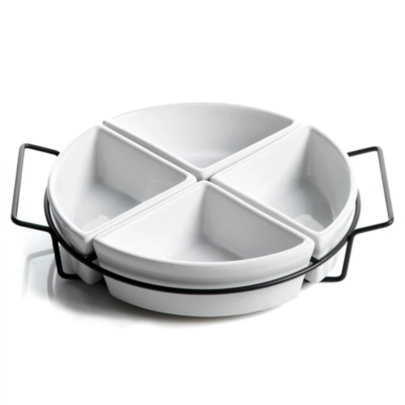 Gibson Gracious Dining 4 Section Tidbit Set