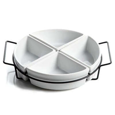 Gibson Gracious Dining 4 Section Tidbit Set