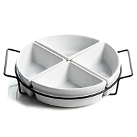 Gibson Gracious Dining 4 Section Tidbit Set