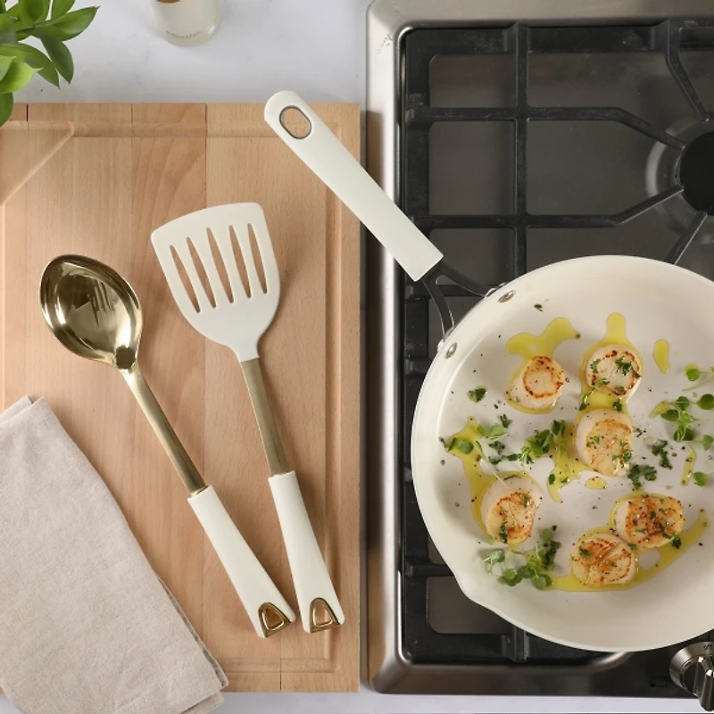 Martha Stewart Lockton 2-pc Slotted Turner & Spoon