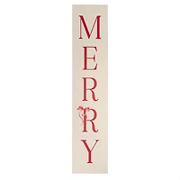 Merry Red Bow Christmas Porch Board