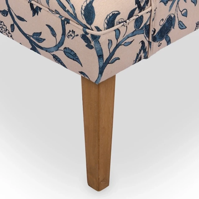 Blue Floral Aubrey Accent Chair