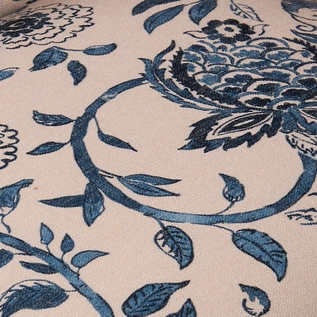 Blue Floral Aubrey Accent Chair