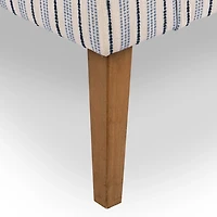 Blue Striped Aubrey Accent Chair