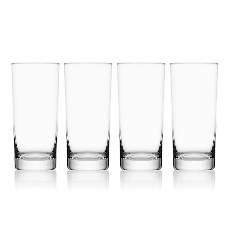 Mikasa Lana Clear Highball Glasses, Set of 4