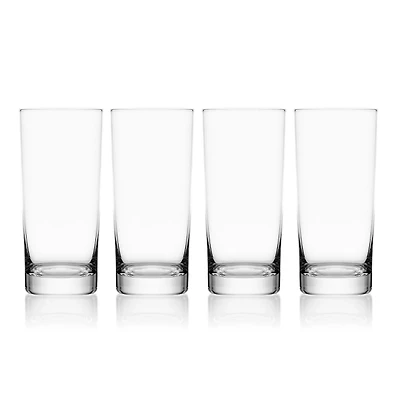 Mikasa Lana Clear Highball Glasses, Set of 4