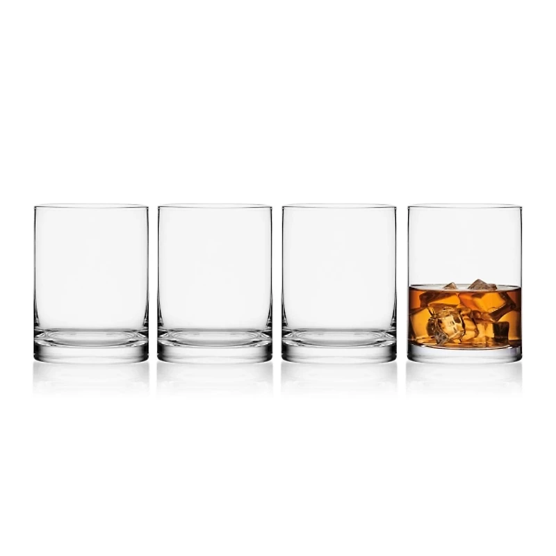 Mikasa Lana Double Old Fashioned Glasses, Set of 4