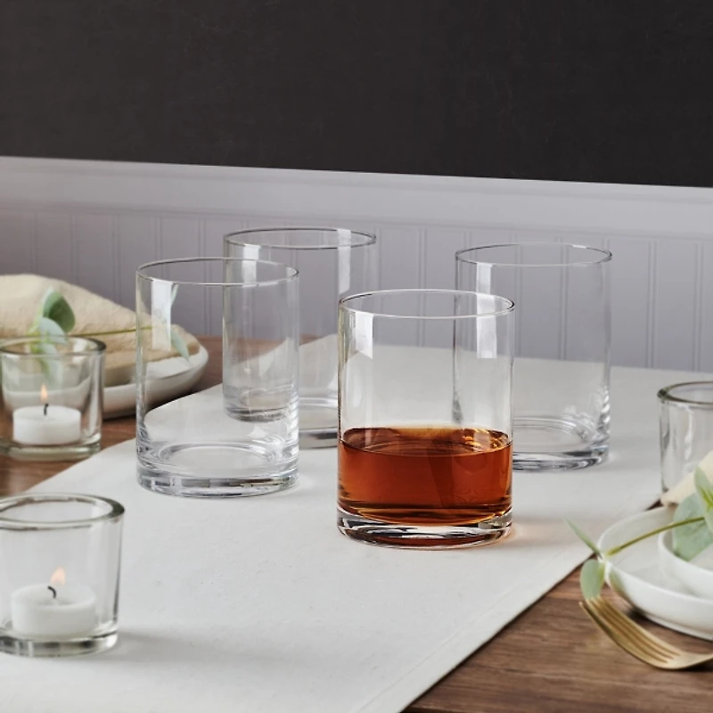 Mikasa Lana Double Old Fashioned Glasses, Set of 4