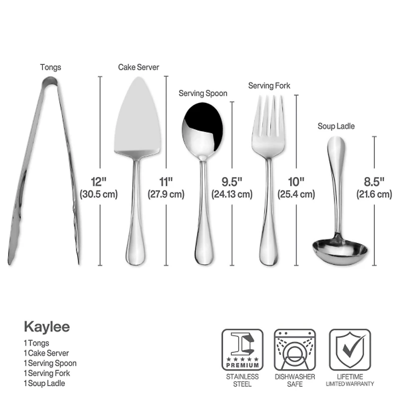 Mikasa Gourmet Basics Kaylee 5-pc Serving Set