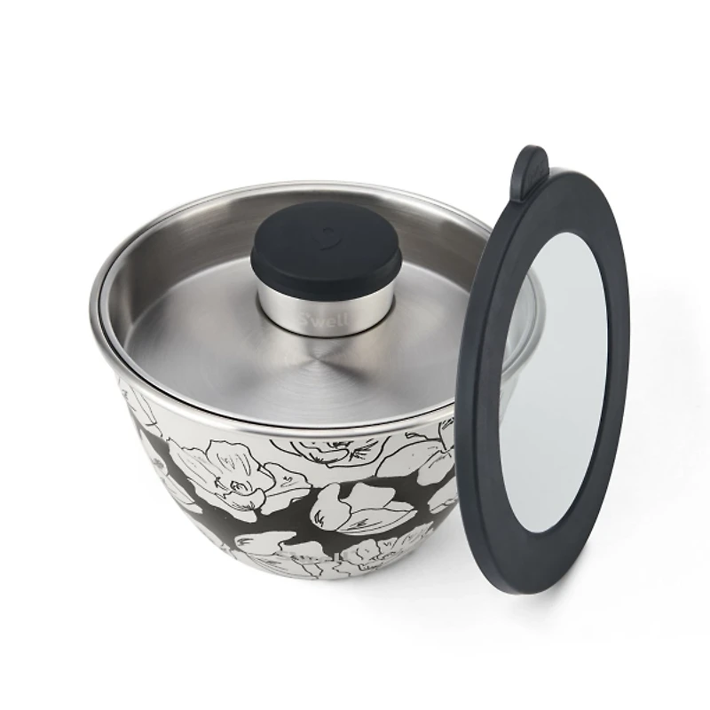 S'well Charcoal Stainless Steel Salad Bowl Kit