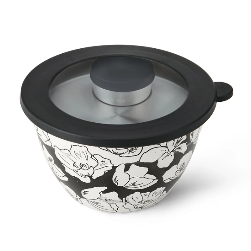 S'well Charcoal Stainless Steel Salad Bowl Kit
