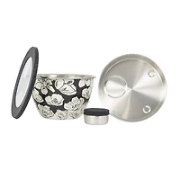 S'well Charcoal Stainless Steel Salad Bowl Kit