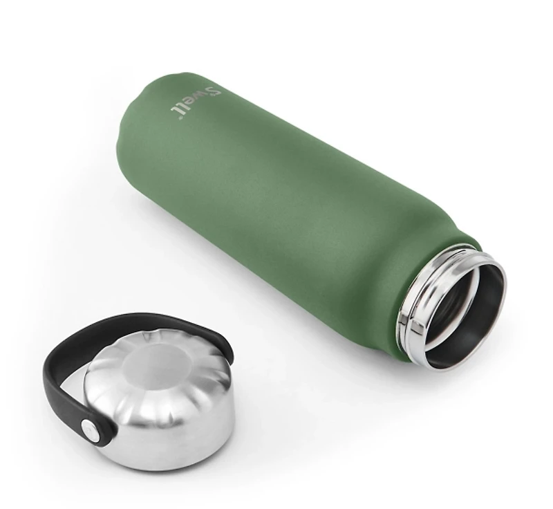 Swell Green Jasper Flip Straw Explorer Bottle