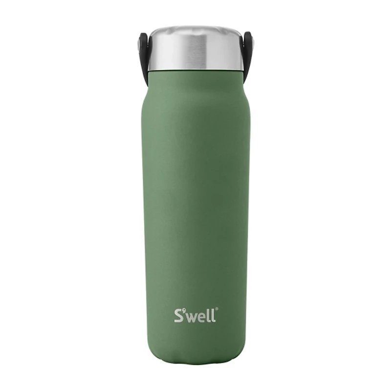 Swell Green Jasper Flip Straw Explorer Bottle