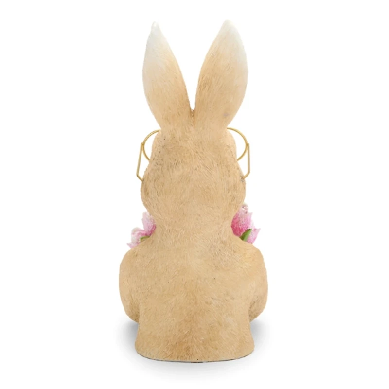 Bunny with Floral Bouquet Figurine