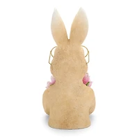 Bunny with Floral Bouquet Figurine