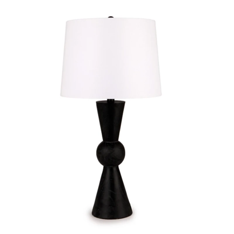Black Resin Preston Table Lamp