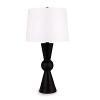Black Resin Preston Table Lamp