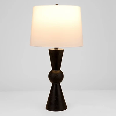 Black Resin Preston Table Lamp