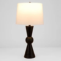 Black Resin Preston Table Lamp