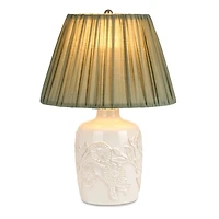 Ivory Floral Ceramic Table Lamp