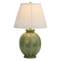 Green Beaded Ceramic Table Lamp