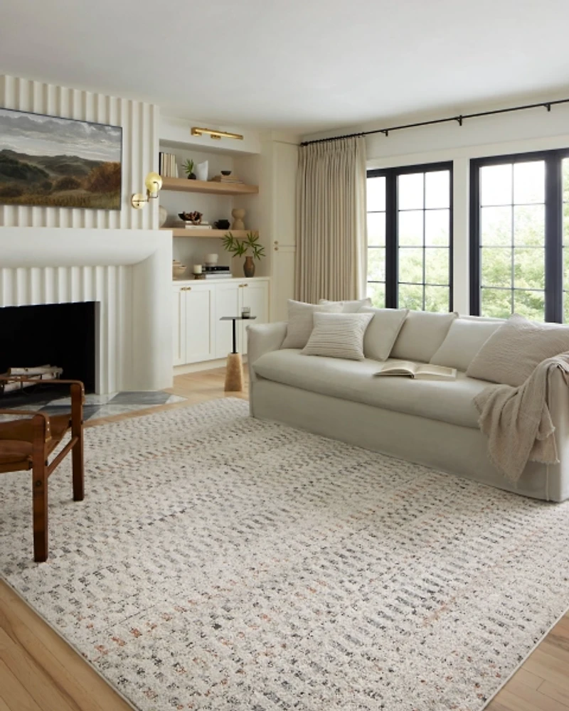 Loloi Gray Kamala Checkered Area Rug, 5x8