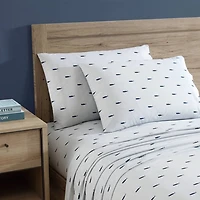 Blue Whale Stripe Cotton 4-pc. Full Sheet Set