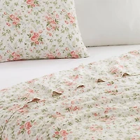 Laura Ashley Coral Marissa 6-pc. Queen Sheet Set