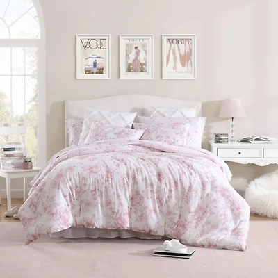 Laura Ashley Delphine 3-pc. Queen Comforter Set