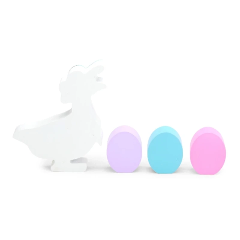 Silly Goose with Eggs 4-pc. Statuette Set