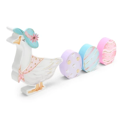 Silly Goose with Eggs 4-pc. Statuette Set