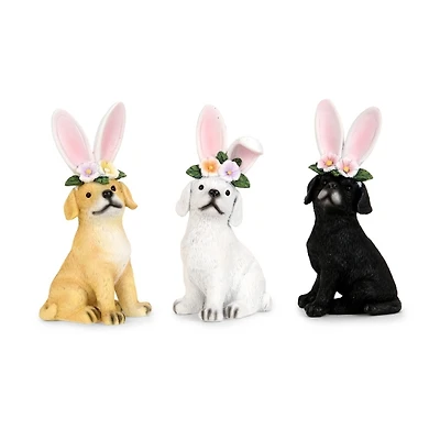Dog with Bunny Ears Figurines