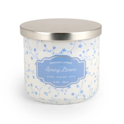 Spring Linens 3-Wick Jar Candle