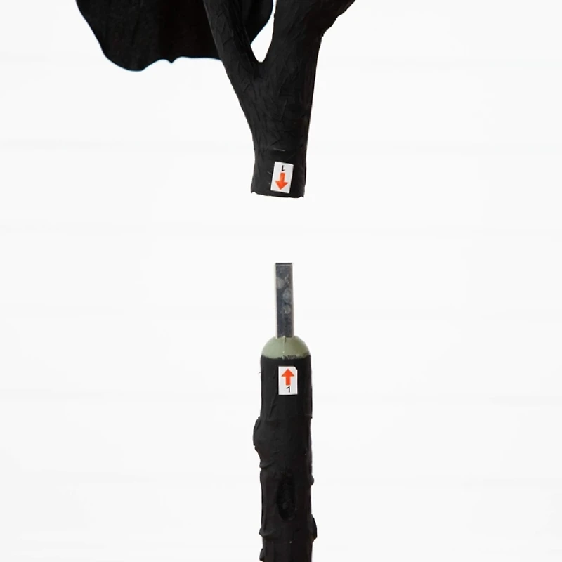 6 ft. Black Fiddle Leaf Fig Halloween Tree