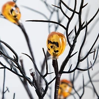 LED Jack O Lantern Twig Tree