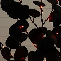 ft. Pre-Lit Black Eucalyptus Halloween Tree