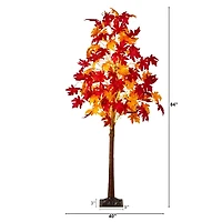 6 ft. Pre-Lit Weeping Maple Tree