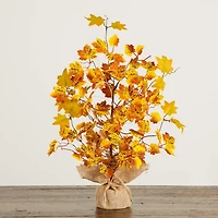 LED Yellow Autumn Maple Tree