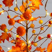 LED Orange Maple Pumpkin Tree
