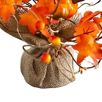 LED Orange Maple Pumpkin Tree