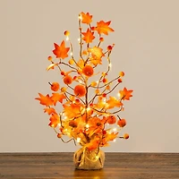 LED Orange Maple Pumpkin Tree