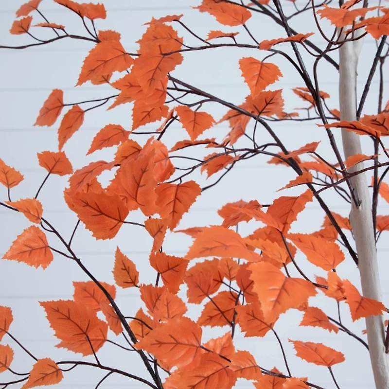 7 ft. Autumn Paper Birch Tree