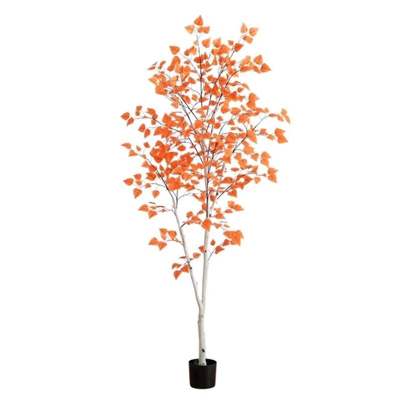 7 ft. Autumn Paper Birch Tree