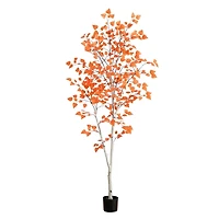 7 ft. Autumn Paper Birch Tree