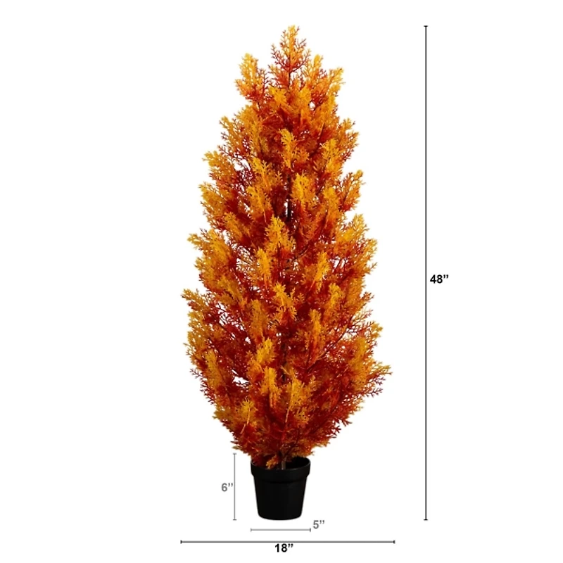 4 ft. UV Resistant Fall Cedar Tree