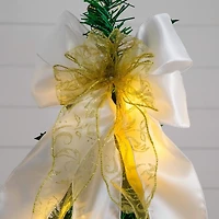 ft. Pre-Lit Silver & Gold Pop Up Christmas Tree