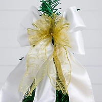 ft. Pre-Lit Silver & Gold Pop Up Christmas Tree